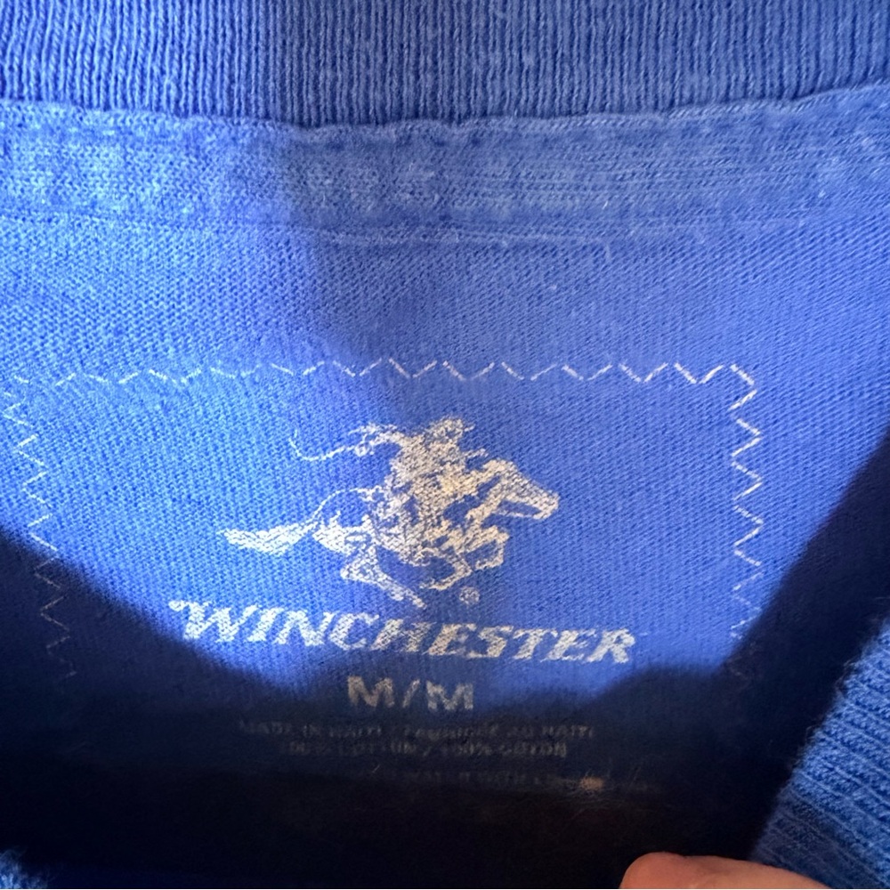 Winchester blue graphic tee M - Picture 4 of 4